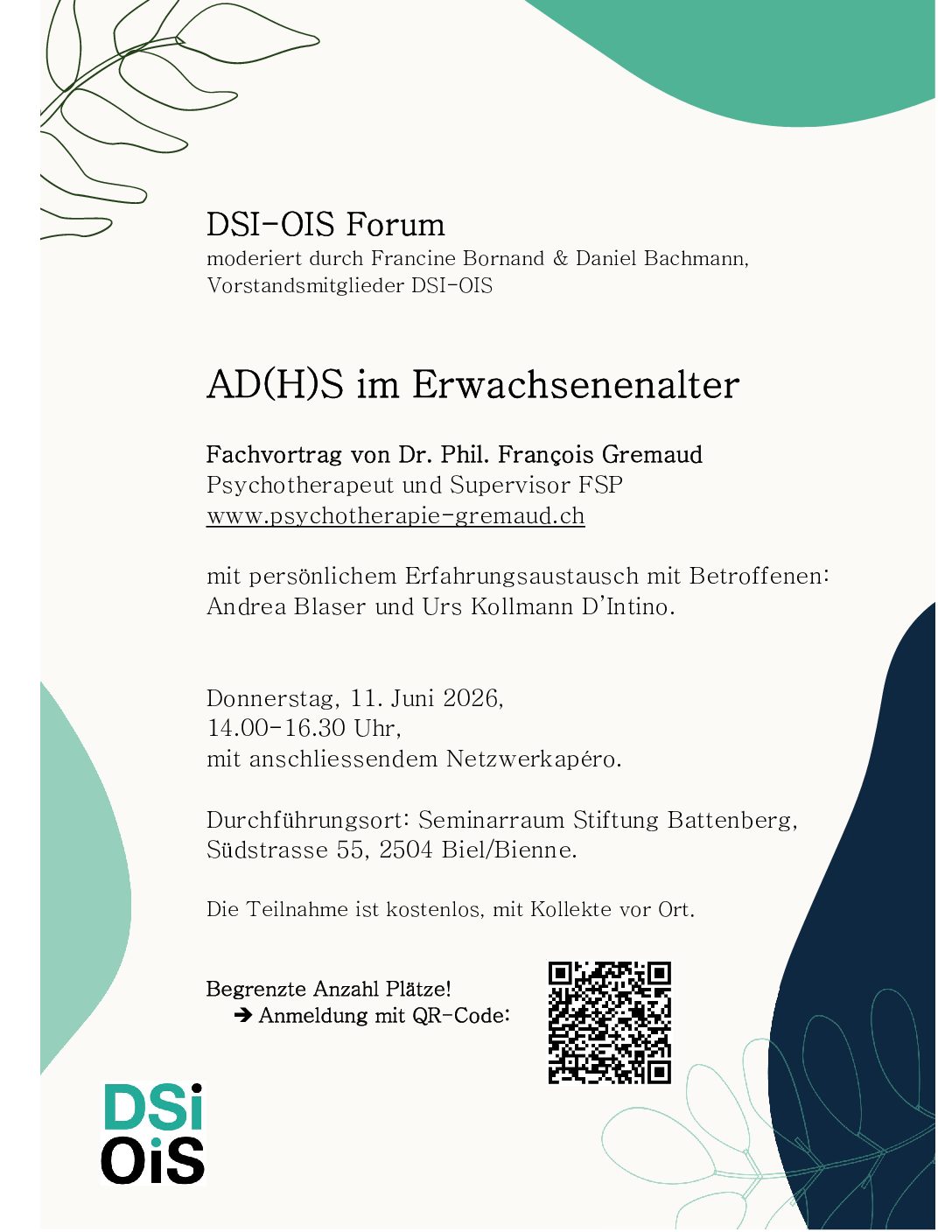 DSI-Forum: AD(H)S im Erwachsenenalter